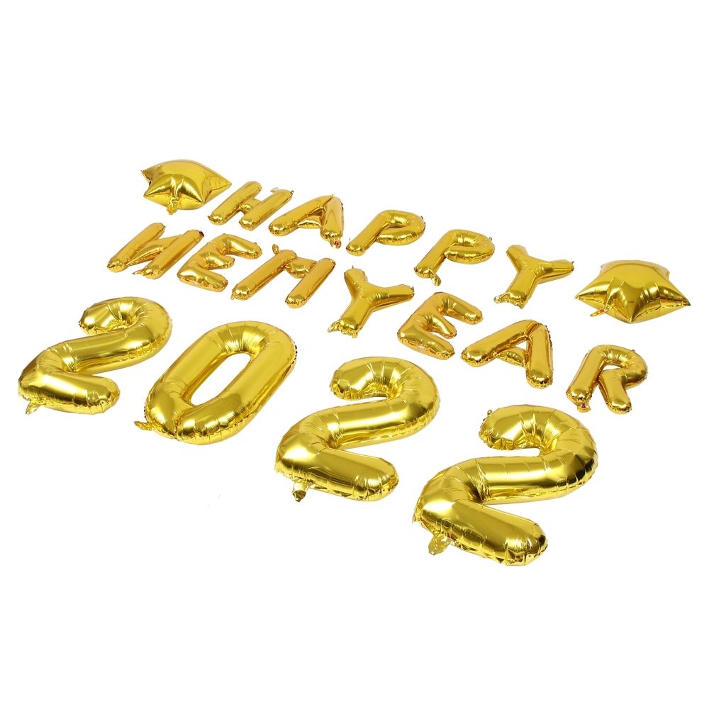 1 Set of Letter Balloons New Year’s Celebration Party Decorative Balloons