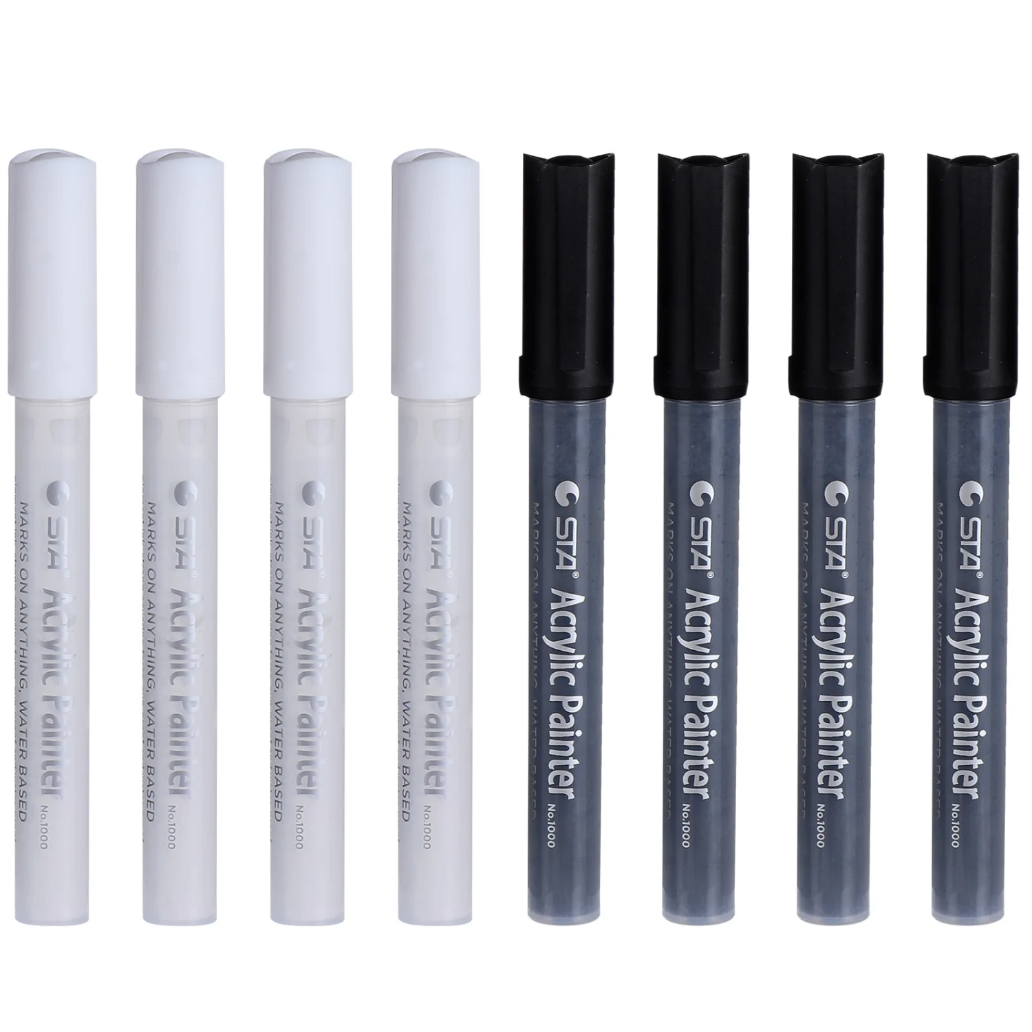 8pcs Acrylic Paint Marker Pens Waterproof Paint Art Marker Pens for DIY Crafts