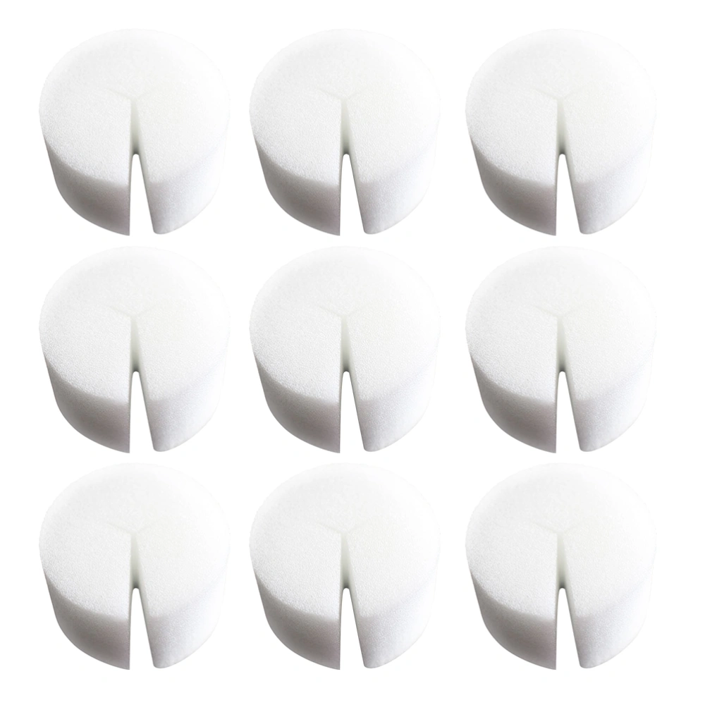 50PCS Moisturized Planting Seedlings Sponges Soilless Hydroponic Sponge Vegetables Cultivation Gardening Tools (White)