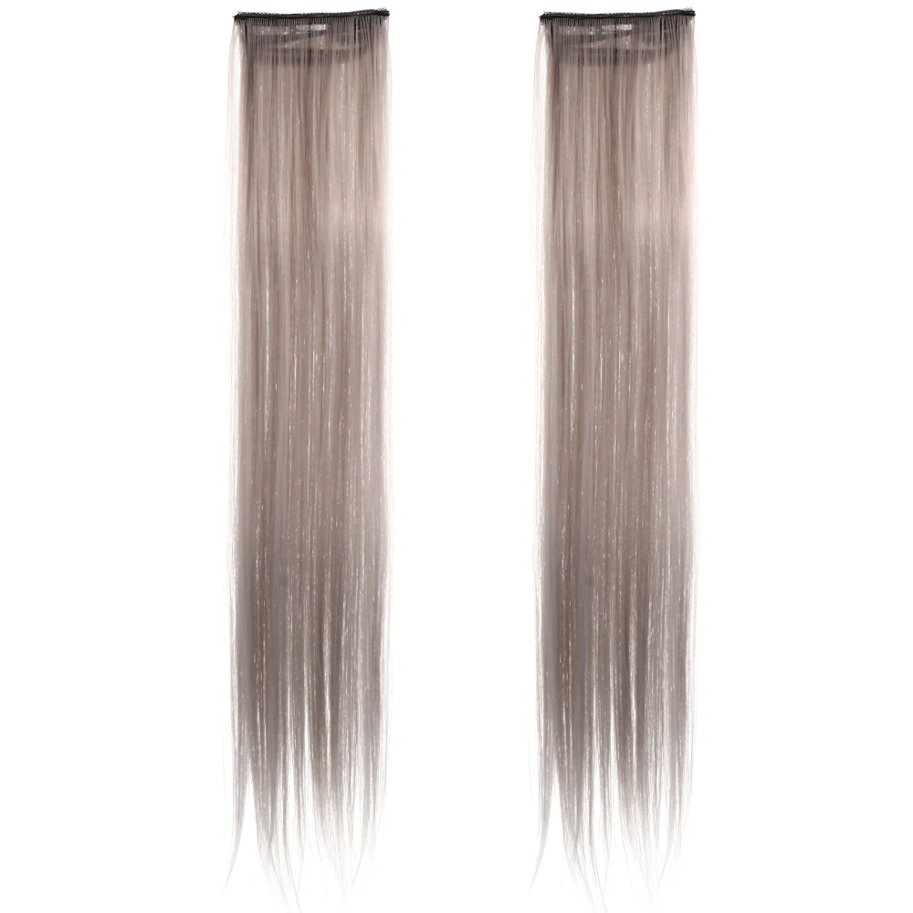 2PCS Highlight Hair Extension Piece Delicate Colorful Highlight Hairpiece