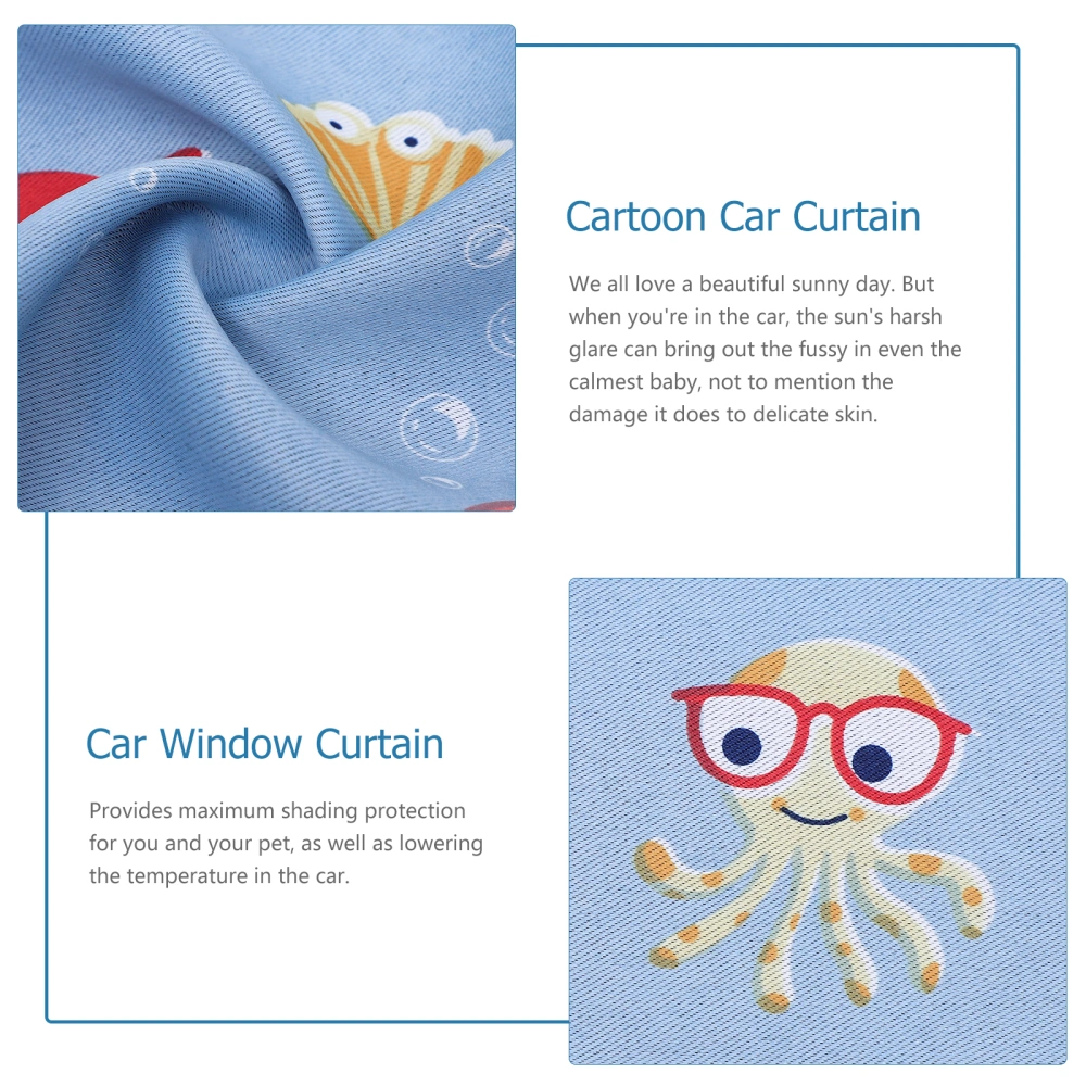 Cartoon Car Window Shade Car Privacy Cover Sucker Car Window Sun Shade