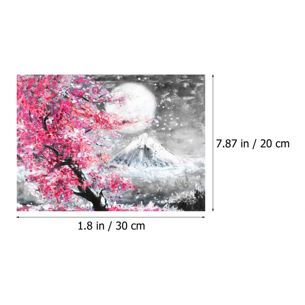 Mount Fuji Landscape Wall Art Watercolor Oil Painting Art Craft Wall Painting