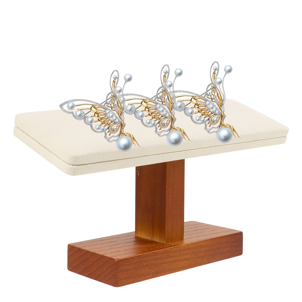 1Pc Solid Wood Jewelry Display Stand Bracelet Necklace Organizer Storage Rack