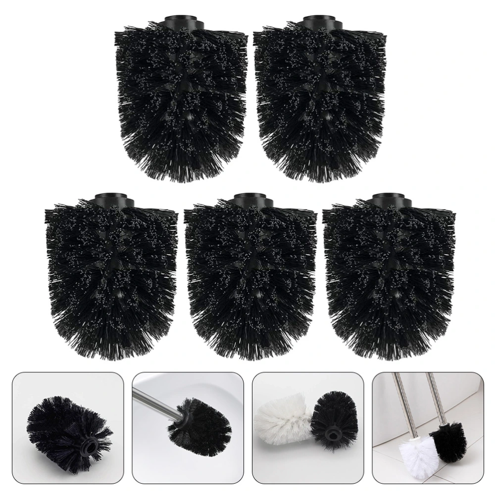 5Pcs Plastic Toilet Brush Replacement Heads Toilet Cleaning Brush Heads