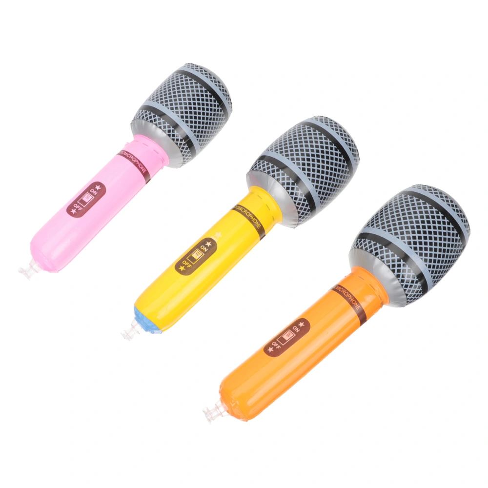 Inflatable Microphone Toy Inflatable Children Microphone Musical Party Prop Children Plaything