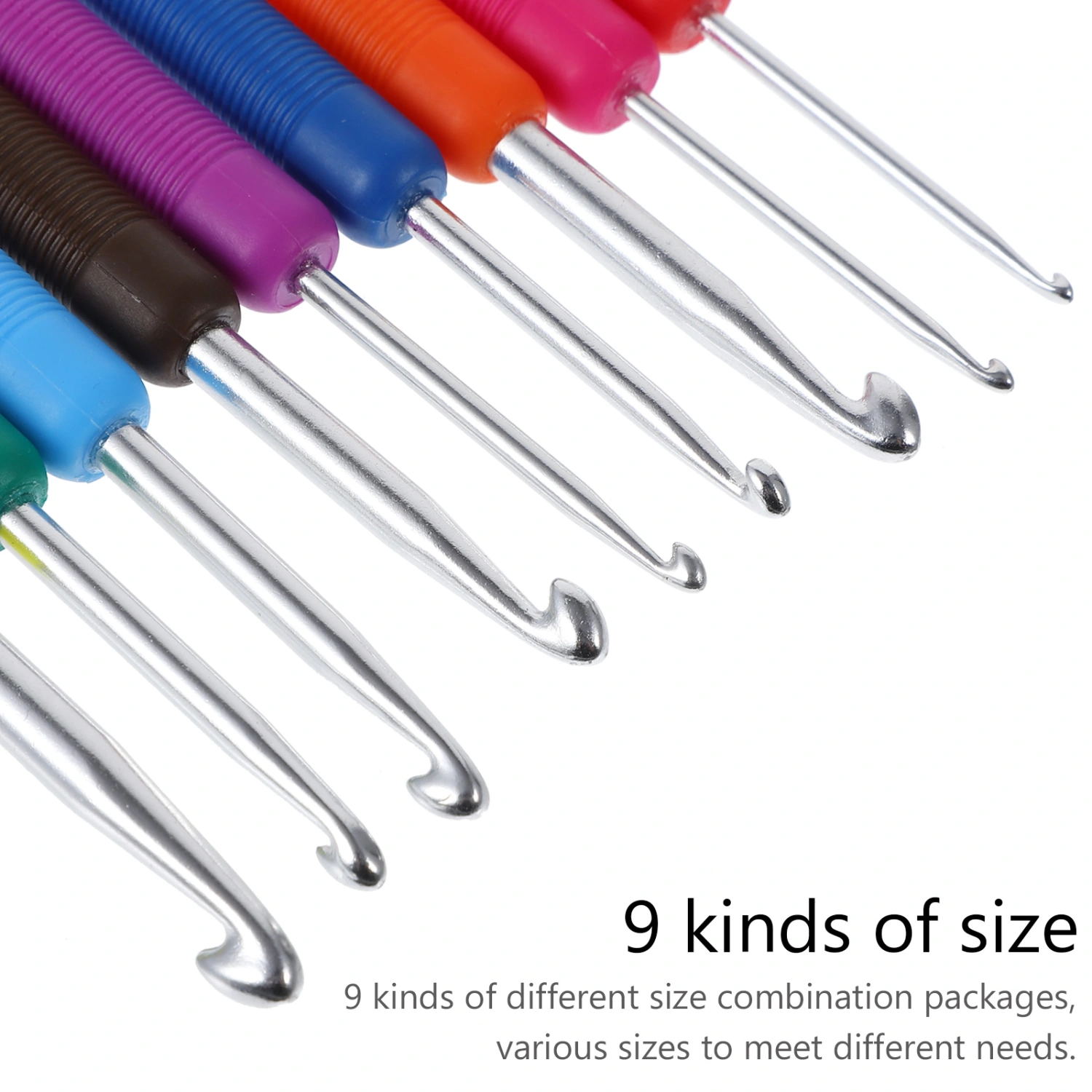 9pcs Practical Knitting Tools Crochet Hook Sweater DIY Knitting Accessories