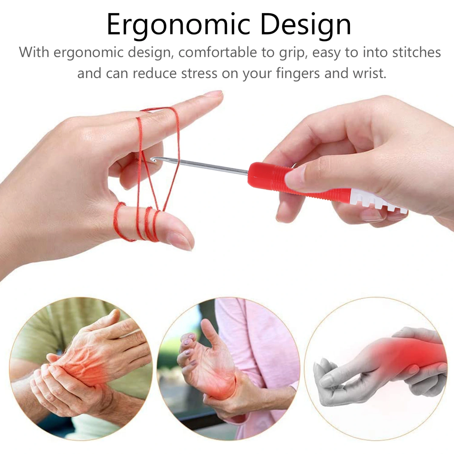 9pcs Practical Knitting Tools Crochet Hook Sweater DIY Knitting Accessories
