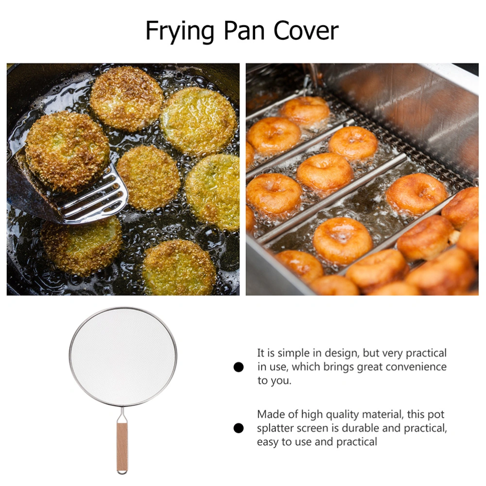 1pc Pot Splatter Screen Professional Oil Proofing Lid Frying Pan Oil Guard