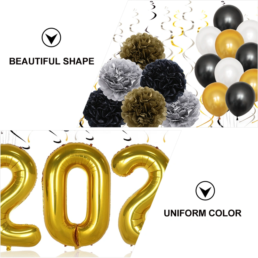 1 Set Pcs 2021 New Year Party Balloons Graduation Party Balloons Decors