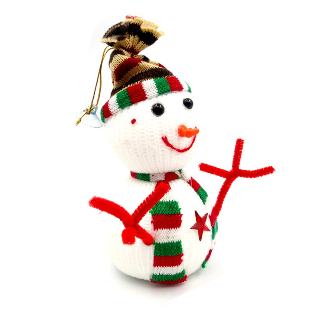 1PC Christmas Decoration Christmas Gift Snowman Doll Car Pendant  Creative Bag Pendant