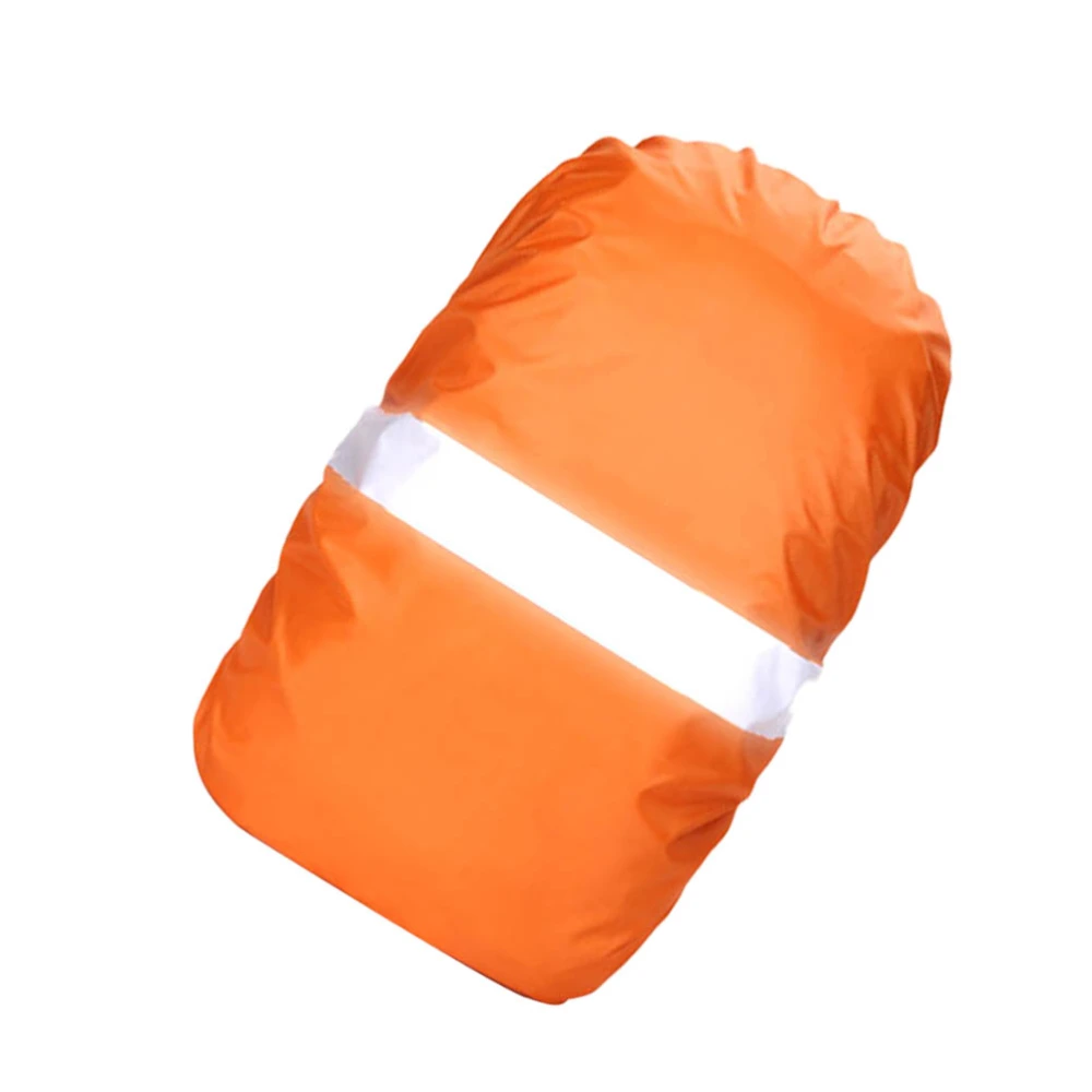 Backpack Rain Cover Waterproof Bag Covers with Reflective Stripe for Hiking Camping Climbing Cycling Size M (Orange)