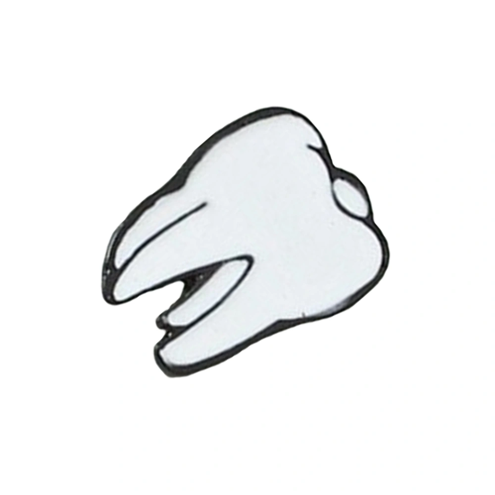 Cartoon Brooch Women Girls Brooches Lapel Badge for Clothing Bag Decor (Tooth)