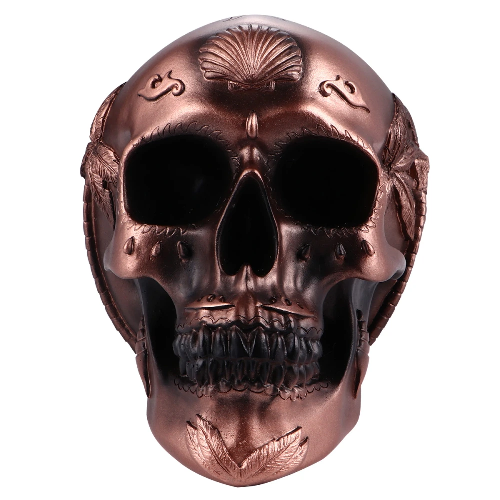 Skull Ornament Scary Desktop Skull Adornment Resin Skull Ornament Home Decor