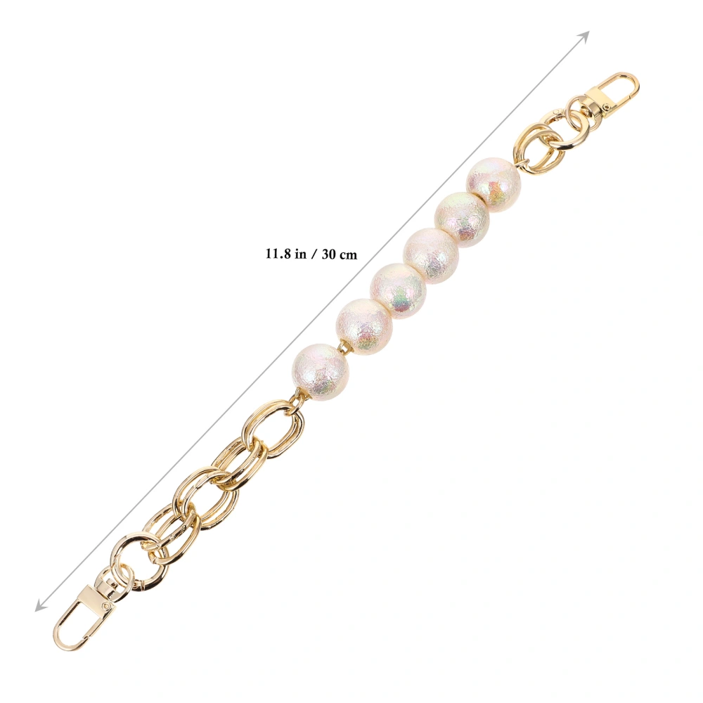 1Pc Pearl Bag Chain Bag Strap Extender Artificial Pearl Replacement Bag Chain