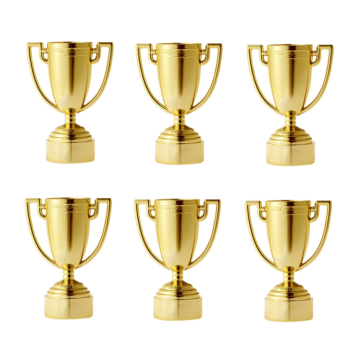 6 Pcs Children Early Learning Toys Trophys Interesting Kids Trophys for Children Golden