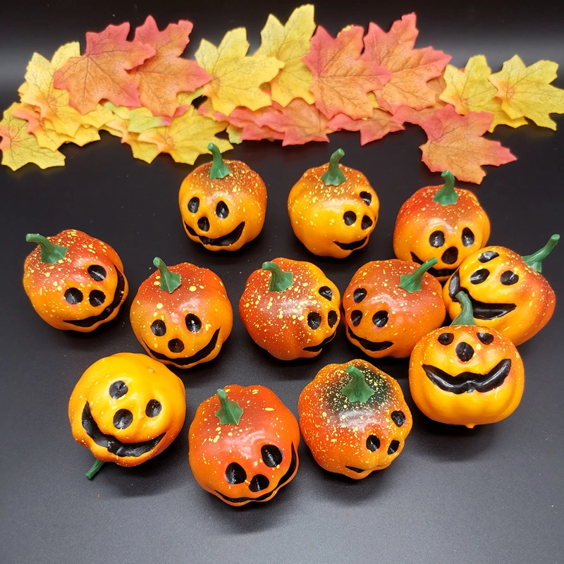 Foam Simulation Pumpkin Smiley Face Halloween Decorations