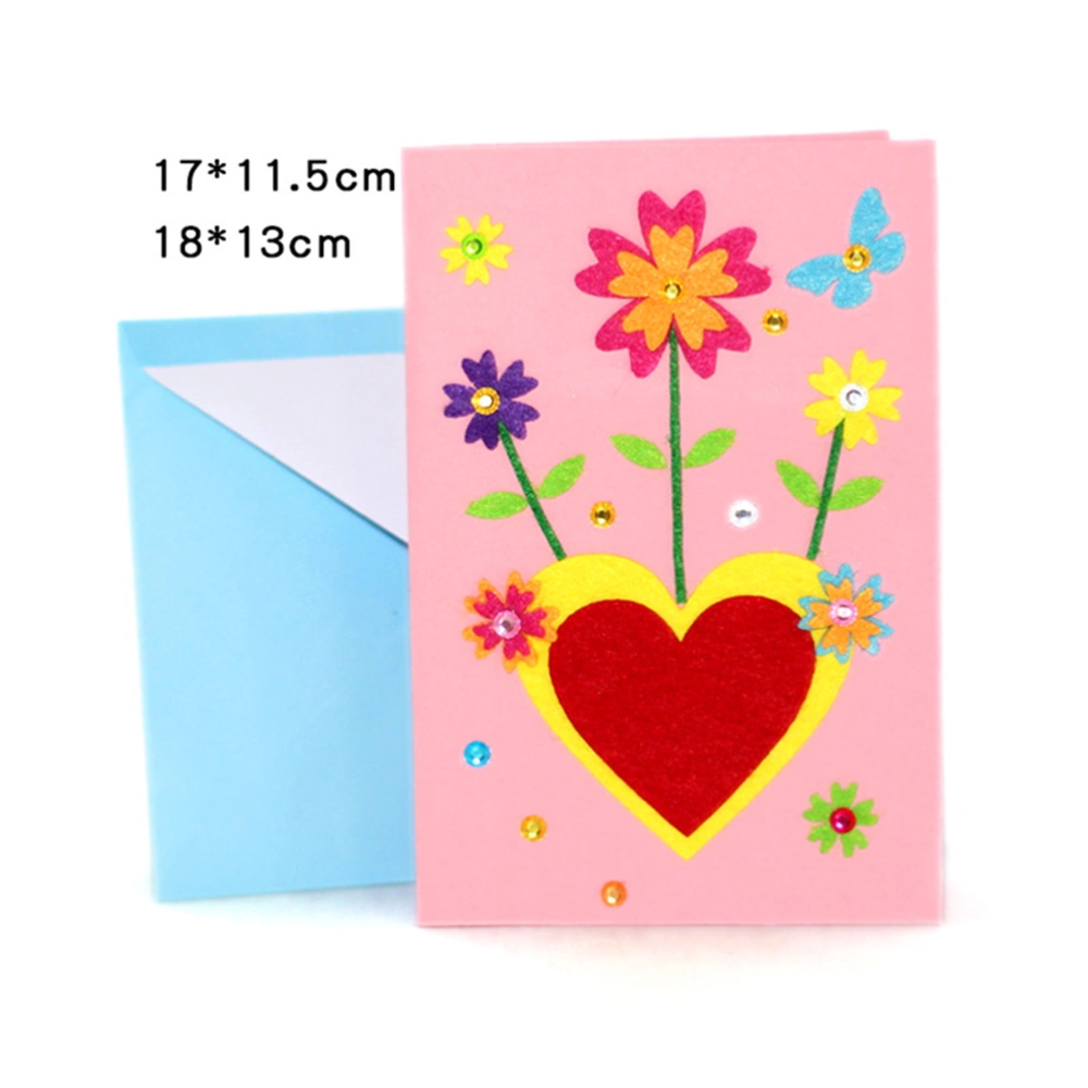 3pcs Fashion and Lovely Greeting Cartoon Pattern Greeting DIY Birthday for Kids Children (3 Style Each One)