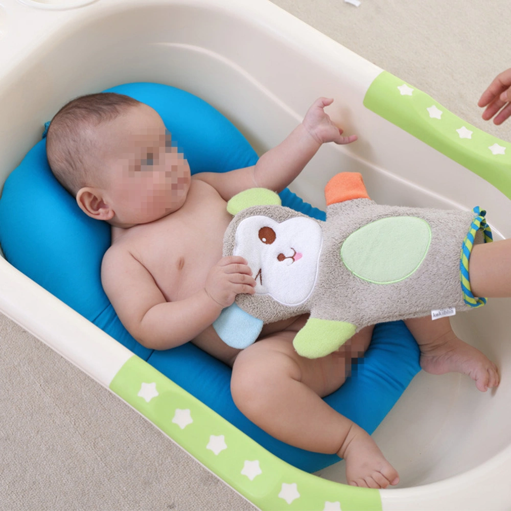 Baby Cartoon Bathing Gloves Children Bathing Towel Animal Shape Bathing Towel (Monkey)