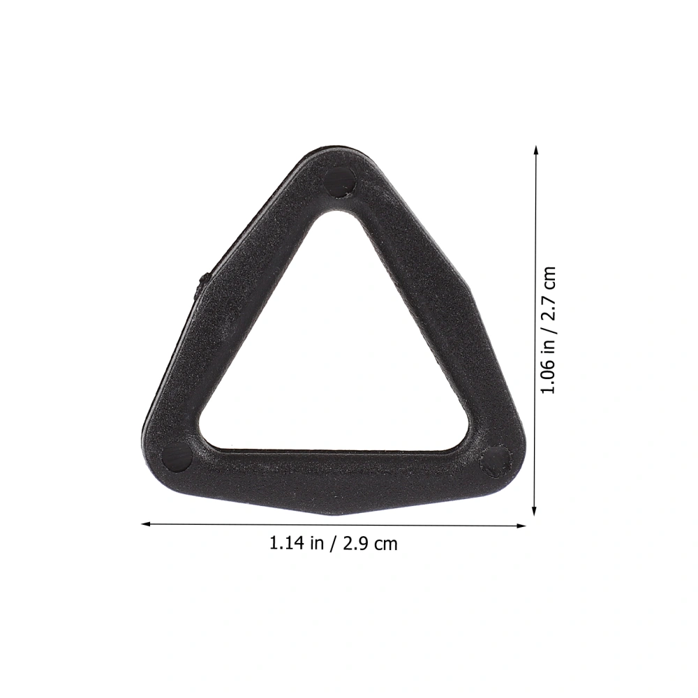 100pcs Belt Keeper Plastic Triangle Buttons Bags Buttons Clothes Accessory