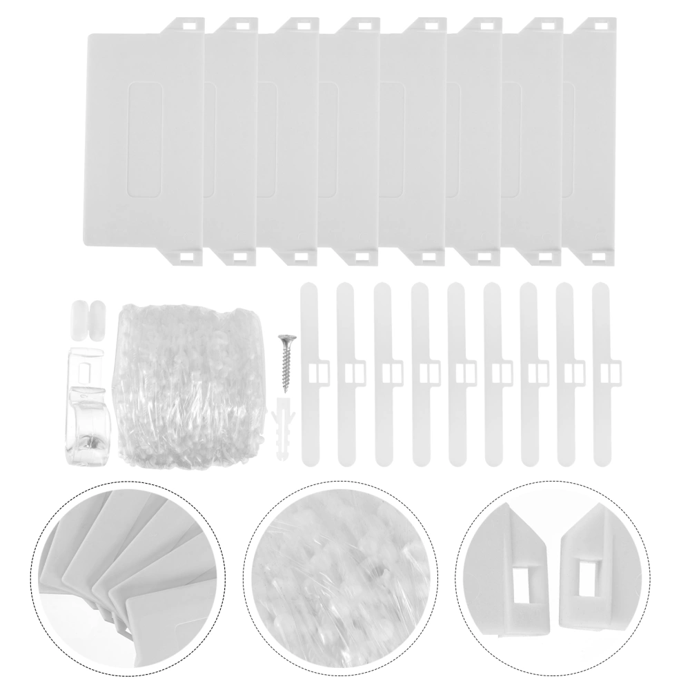 1 Set Vertical Blind Accessories Blinds Replacement Spares for Curtain (White)