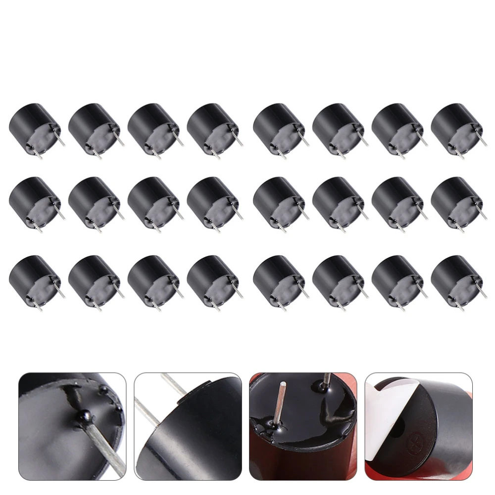 24pcs Multipurpose 5V Electromagnetic Buzzer Alarm Electric Appliance Accessory