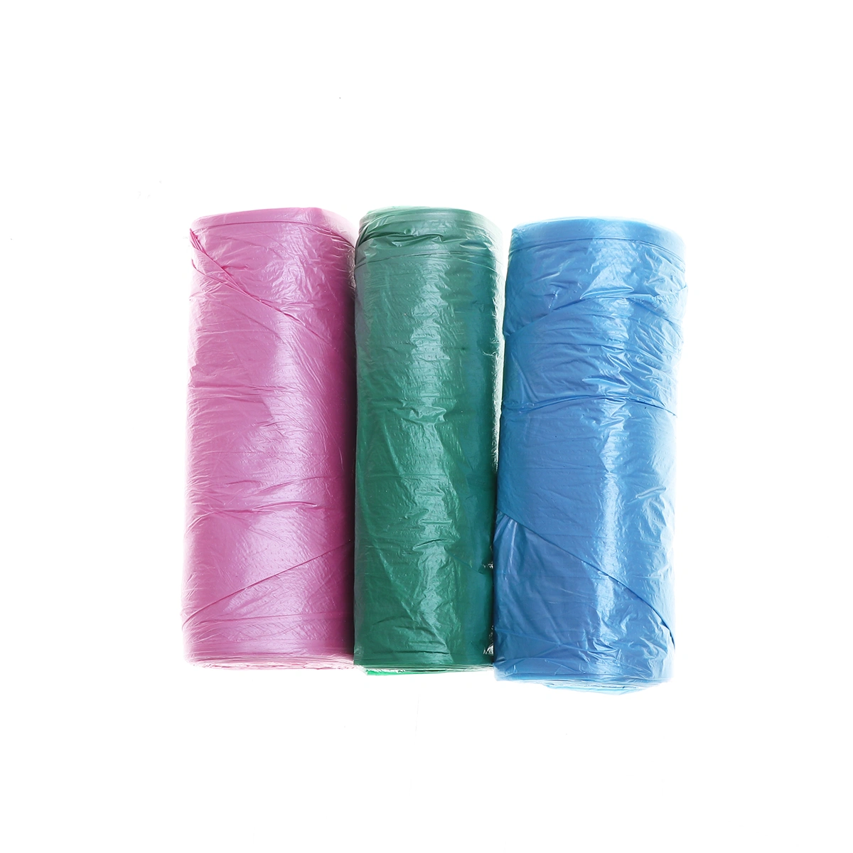 3 Pcs Flat Mouth Small Trash Bags Colorful Plastic Bags for Home Office-20 Pcs A Roll(Random Color)