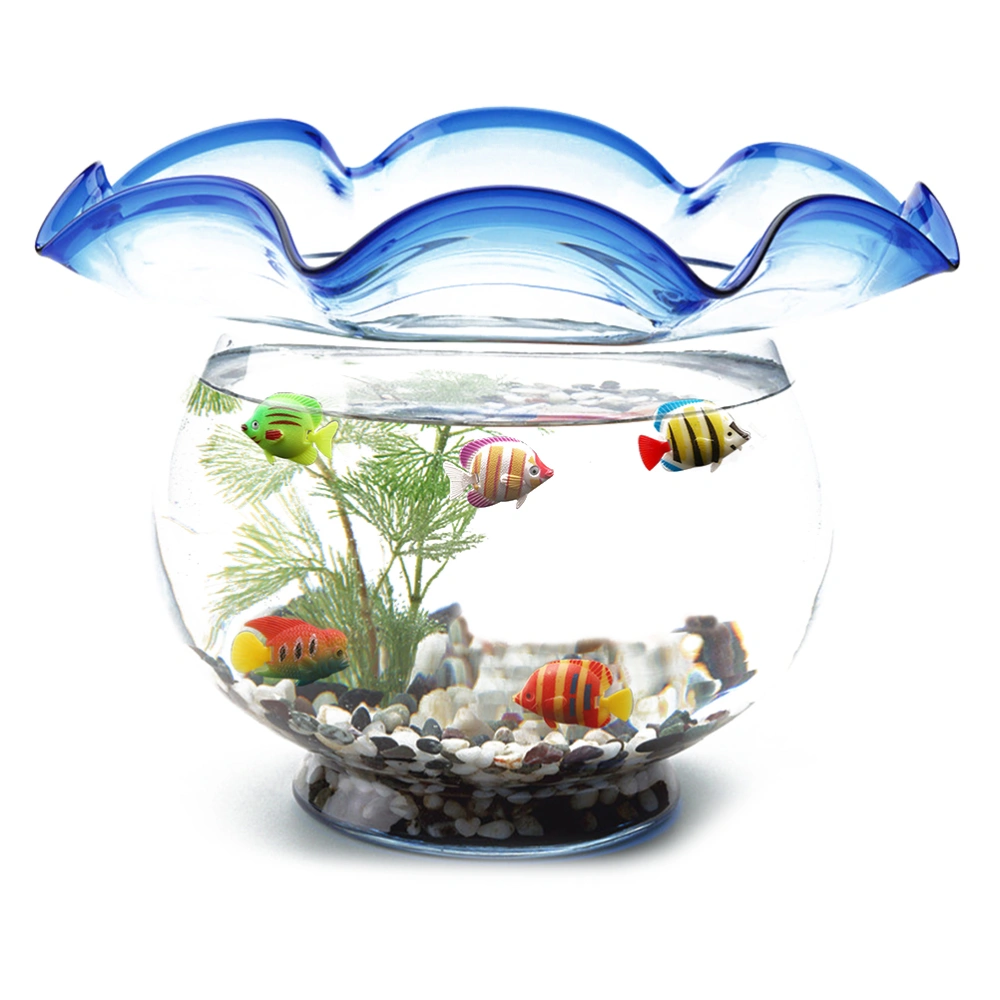 25pcs Creative Aquarium Fish Ornament Fish Tank Landscape Artificial Fish Plastic Fish Decor (Random Style)