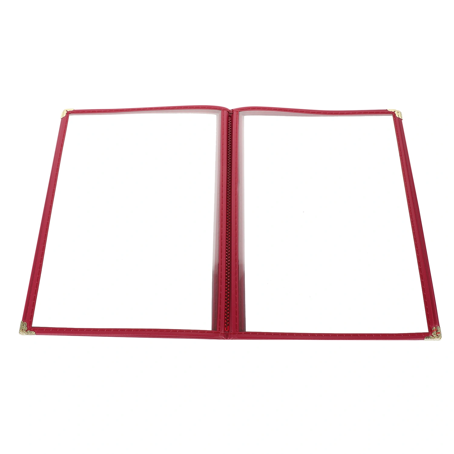 Restaurant Menu Cover Price List Paper Insert Transparent Cookbook Holder