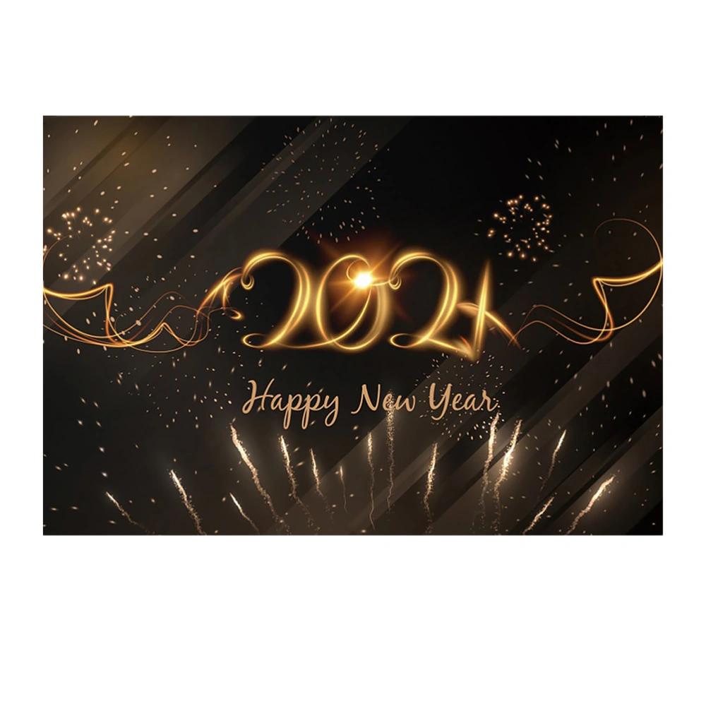 1pc Happy New Year 2021 Backdrop Photography Background Cloth Photo Booth Prop