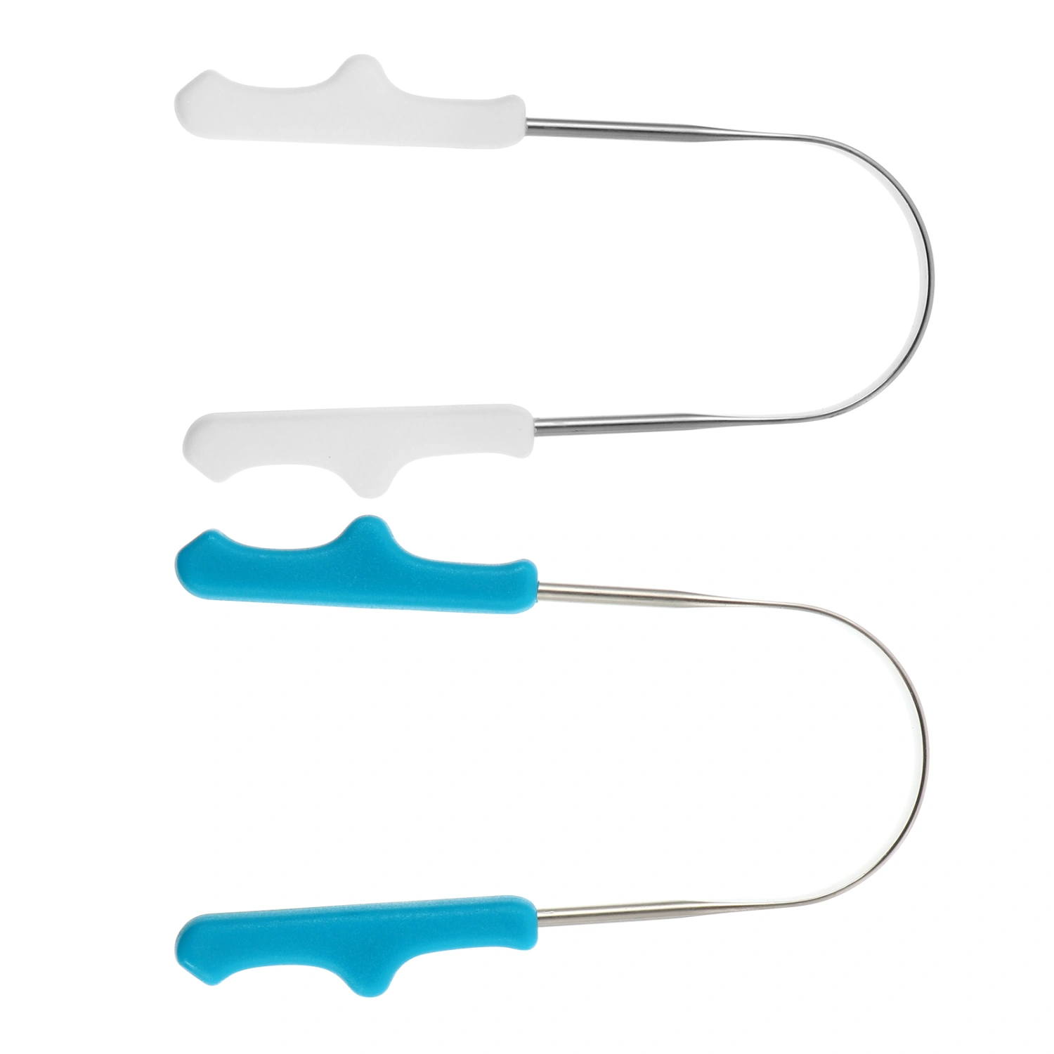 2Pcs Tongue Scraper Oral Hygiene Device U Shape Tongue Scraping Cleaner