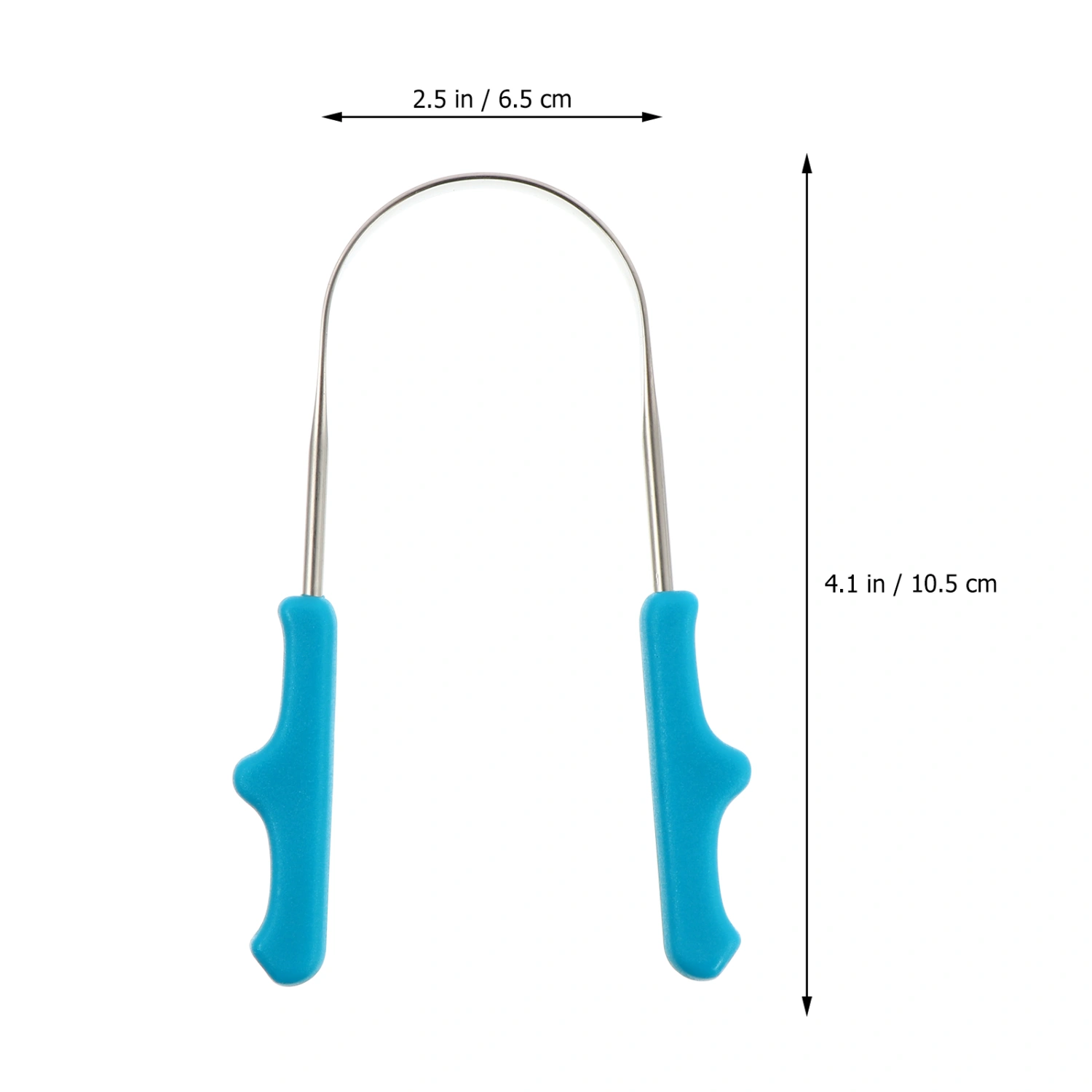 2Pcs Tongue Scraper Oral Hygiene Device U Shape Tongue Scraping Cleaner