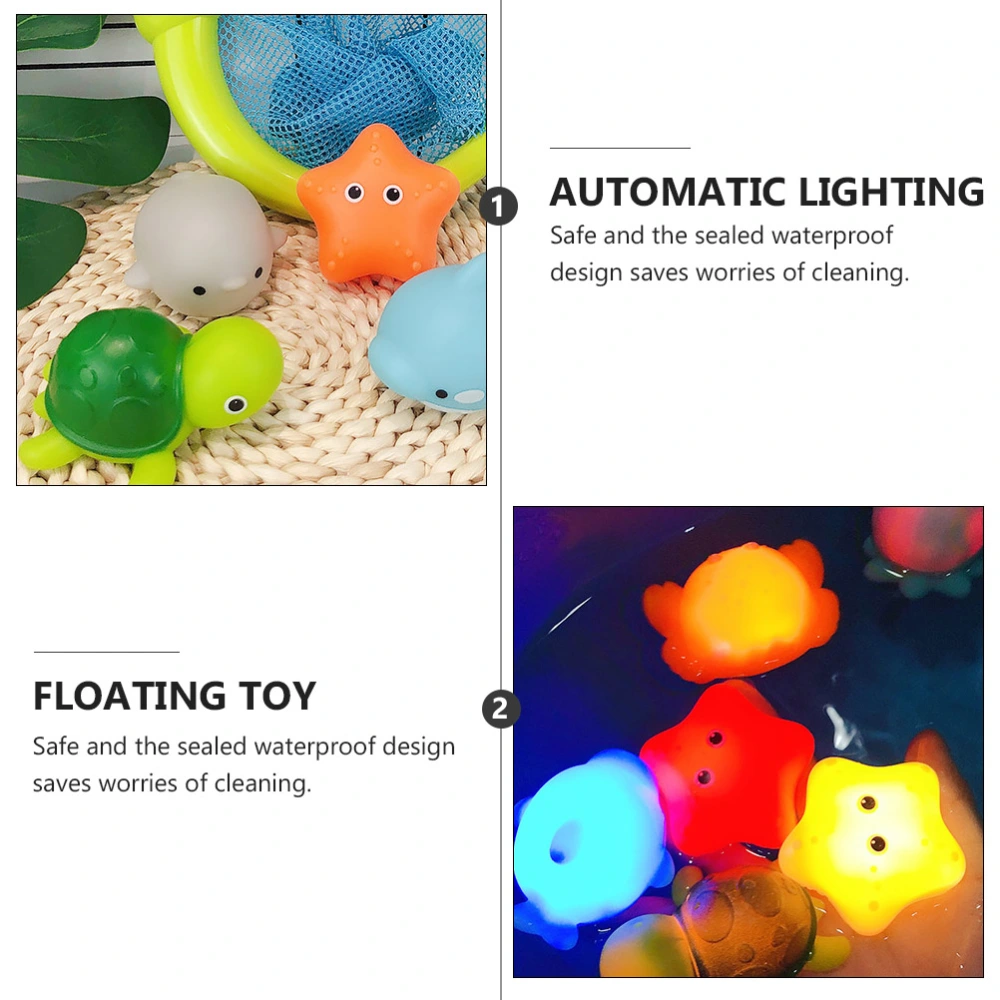 5pcs Creative Floating Toy Pool Light Up Toy Bath Flash Toy for Kids Bathing