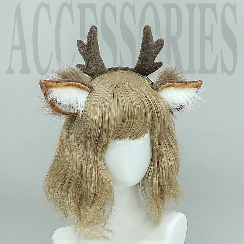 Christmas Cute Plush Venison Ear Headband