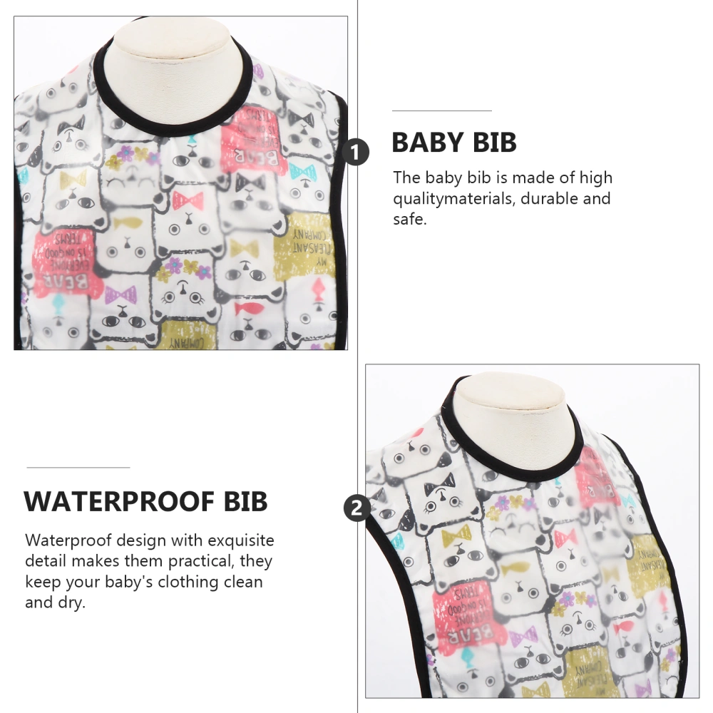 2Pcs Baby Waterproof Sleeveless Dining Bibs EVA Bibs Practical Baby Smocks