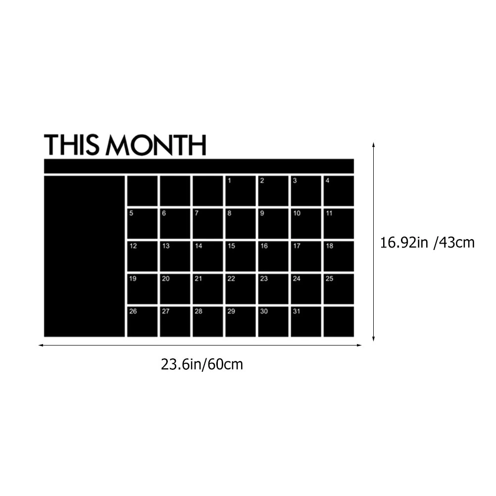 Household Erase Board Multi-function Erase Calendar Convenient Calendar Board Home Accessory
