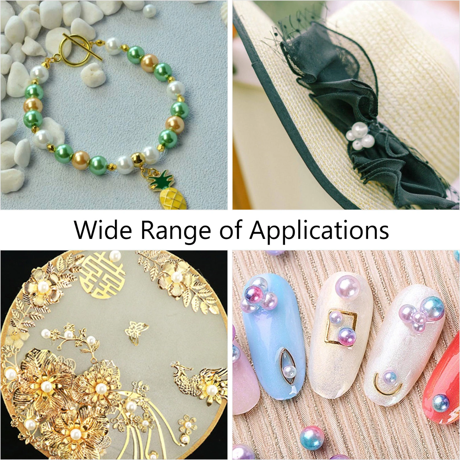 1 Box/564pcs Jewelry Making Beads Simulated Pearl Bead DIY Bead Necklace Bead