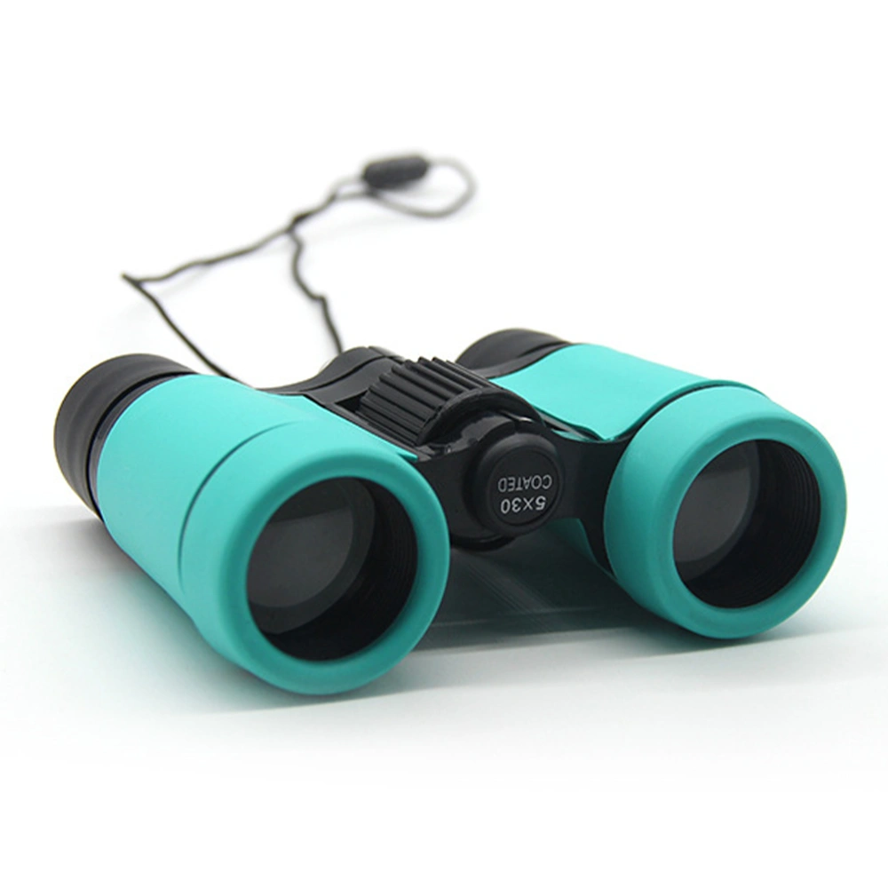 Focal Adjustable Children Binoculars Telescope Binoculars Toy Game Props Birthday Present for Entertaining Bird Watching (Blue)