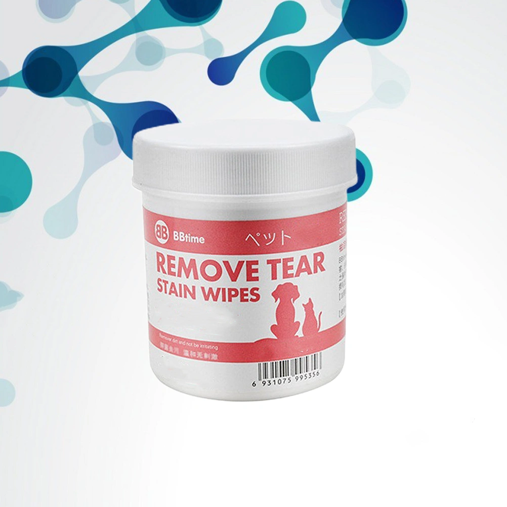 1 Bottle of About 100-120pcs Pet Eyes Tear Stain Wet Tissue Cleaning Wipes Napkin Towelette Pet Supplies