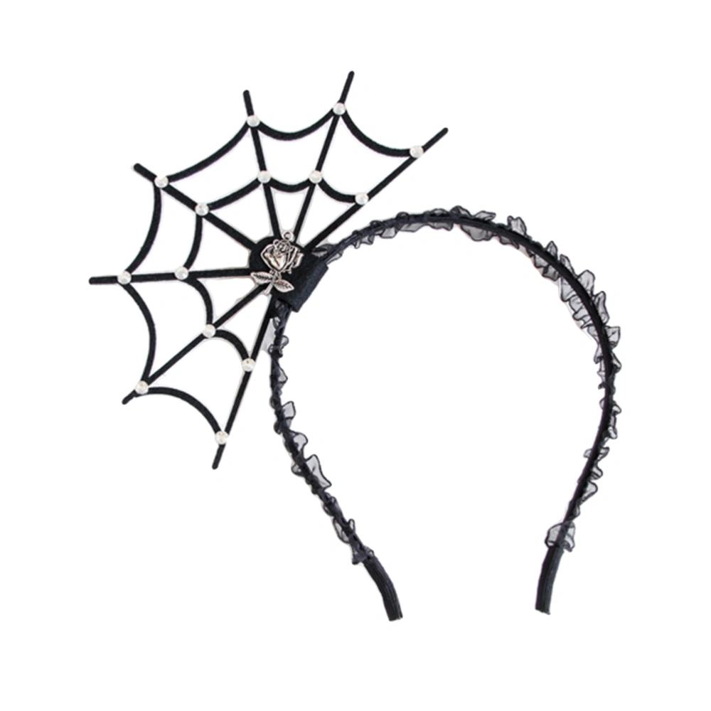 Spider Hair New Trendy Spiders Web Headband Headdress for  Halloween Party Cosplay