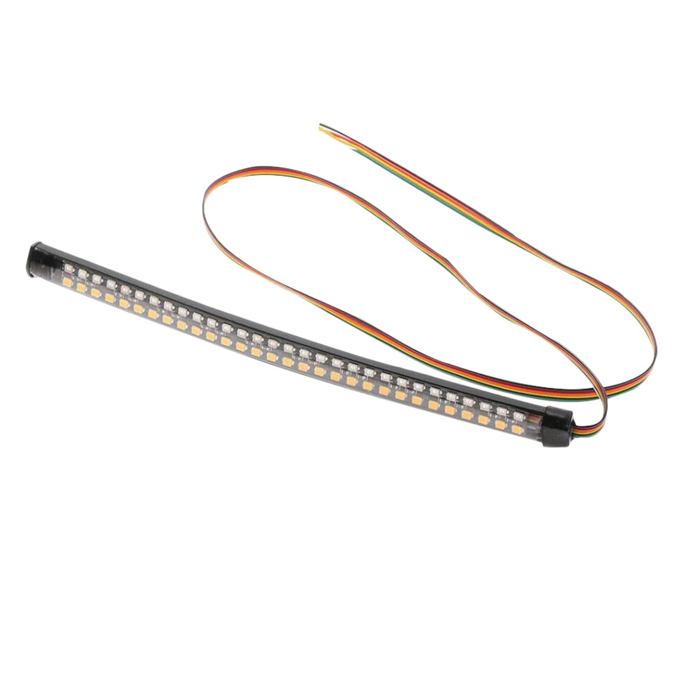 30cm Motorcycle Taillight Brake Stop Flashing DRL lamp Turn Signal Motorbike Modified Accessories Black