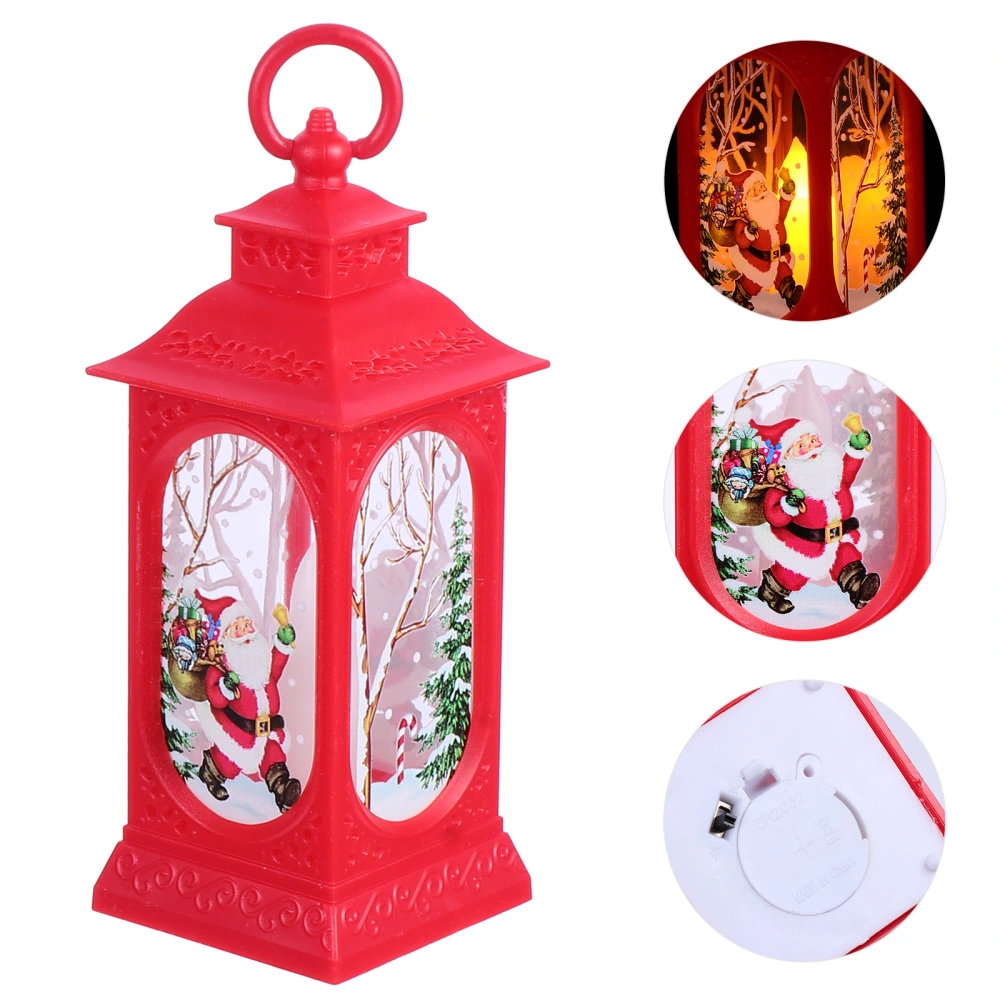 1pc Xmas Decorative Lantern Christmas Night Light Funny Christmas Lantern