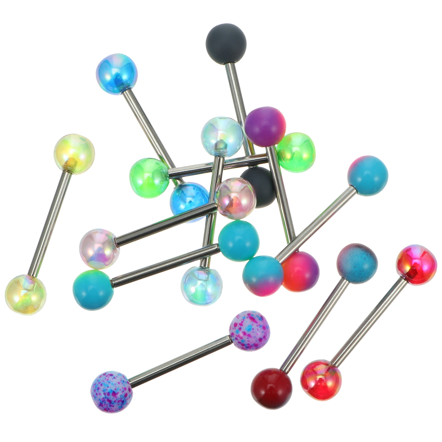 12pcs Barbell Belly Rings Piercing Jewelry Navel Ring Navel Piercing Jewelry