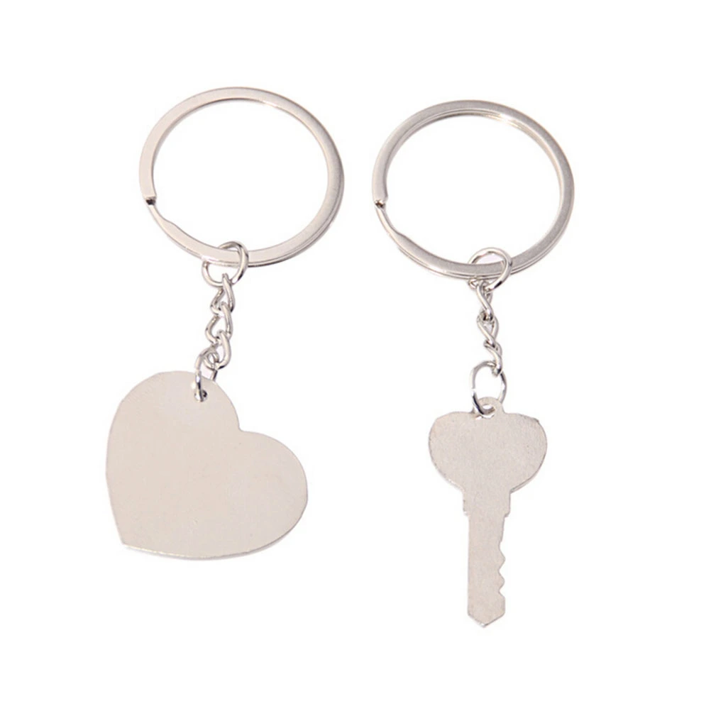 Pair of I LOVE YOU Keyring Heart Key Chain for Valentine's Day Gift