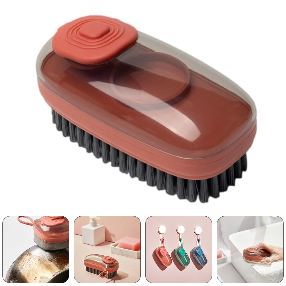 1pc Hydraulic Brush Kitchen Pot Brush Household Laundry Brush Washing Brush