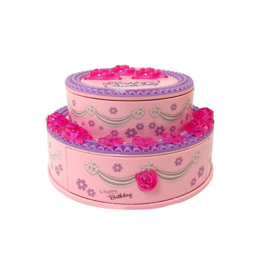 1PCS Lovely Desktop Decoration Cake Design Music Box Music Box Xmas Present for Girls Birthday Present