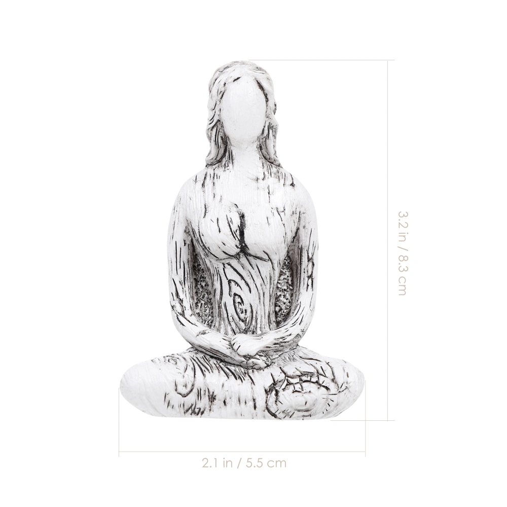 Creative Yoga Goddess Ornament Household Carving Adornment Resin Craft