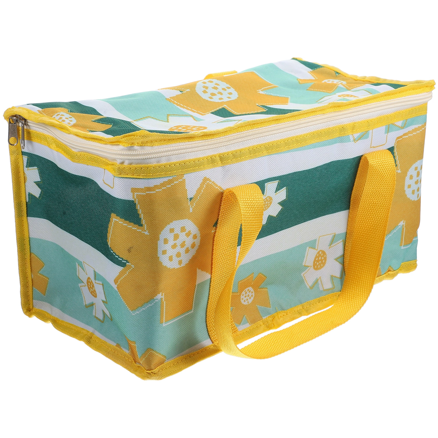 Portable Picnic Basket Insulated Lunch Bag Decorative Picnic Bag Bento Carrier Bag with Handle