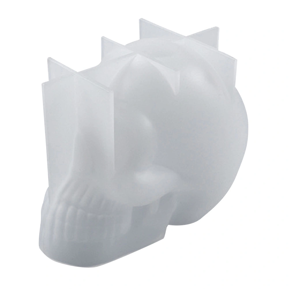 3D Skull Adornment Mold Handmade Halloween Skull Aromatherapy Candle Mold