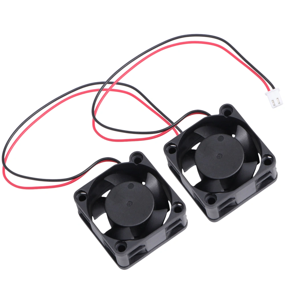 2Pcs 12V 4410 Blow Fan Cooler Radial Cooling Fan Bearing Front Radiator 3D Printer Parts (Black)