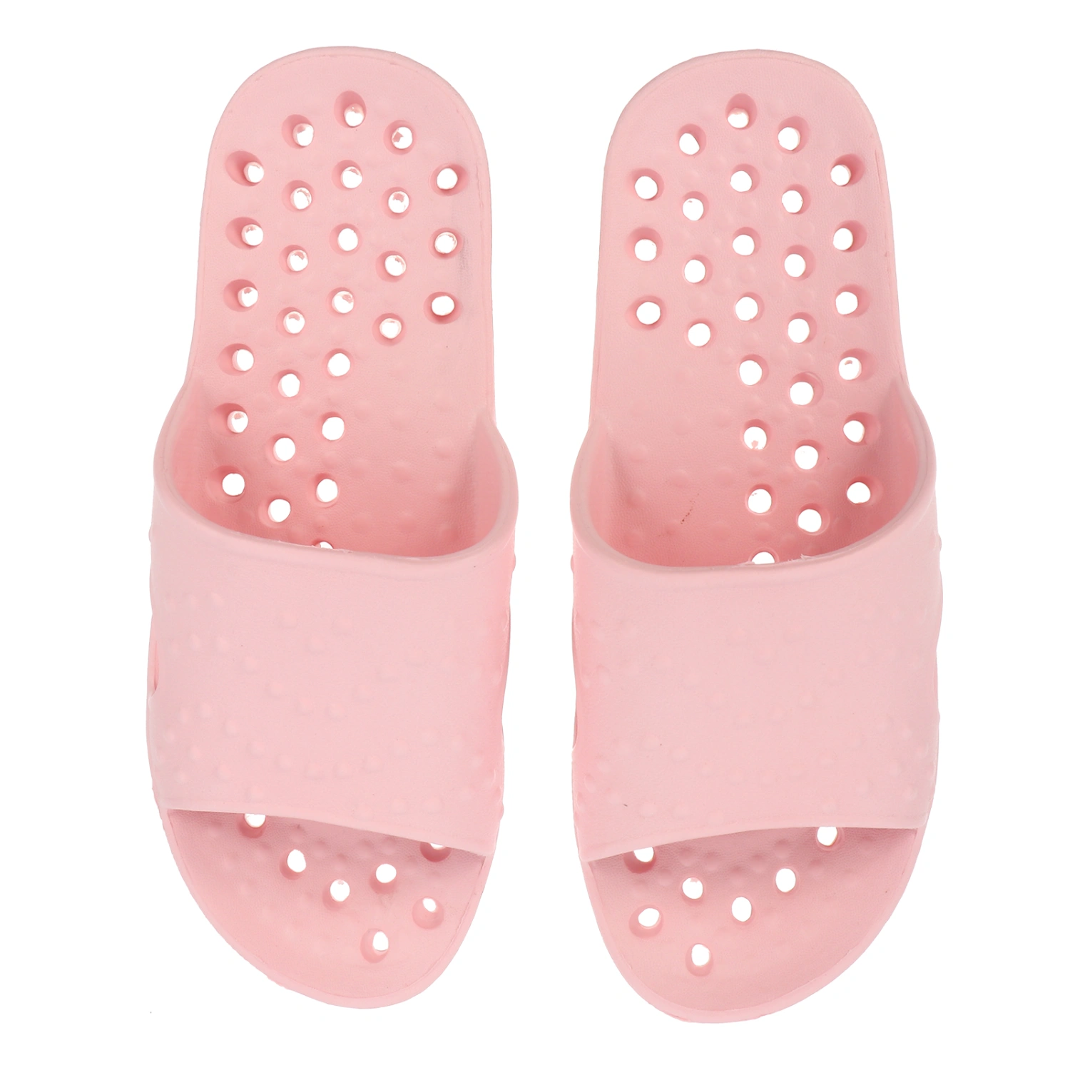1 Pair Open Toe Home Shower Slippers Bathing Slippers Hollow Draining Slipper